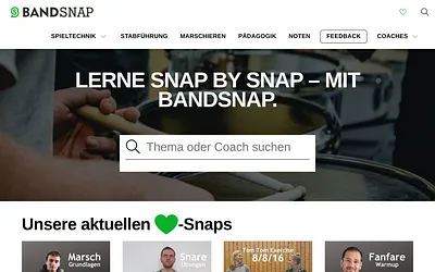 bandsnap.org snapshot
