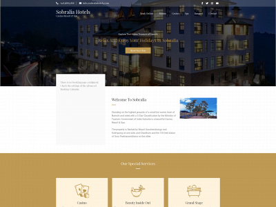 sobraliahotels.com snapshot