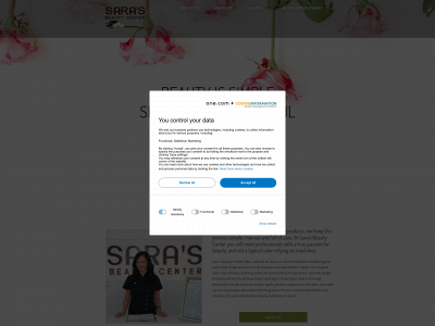sarasbeautycenter.es snapshot