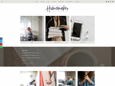 thankfulhomemaker.com snapshot