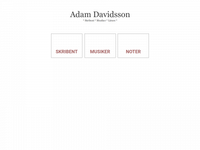 adamdavidsson.se snapshot