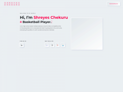 shreyeschekuru.me snapshot