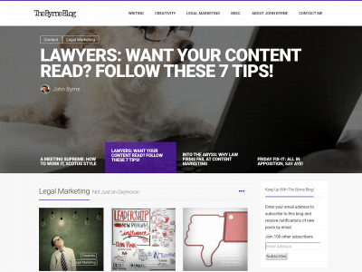 thebyrneblog.com snapshot