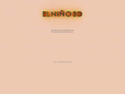 elnino3d.com snapshot