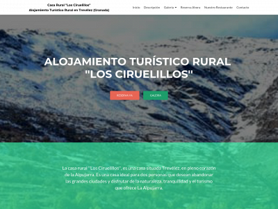 casarurallosciruelillos.com snapshot