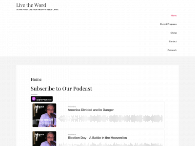 livetheword.us snapshot