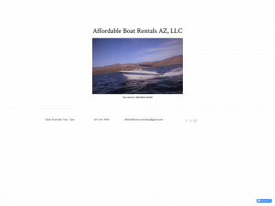 www.affordableboatrentalsaz.com snapshot