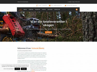 innlandetmaskin.no snapshot