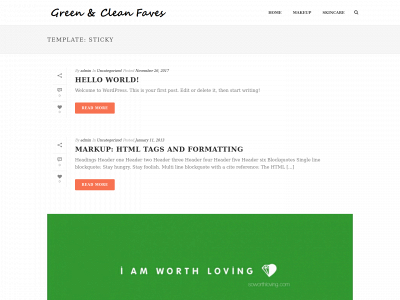 greenandcleanfaves.com snapshot