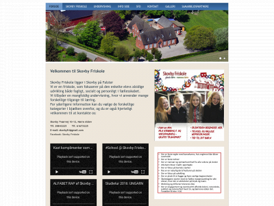 skovbyfriskole.dk snapshot
