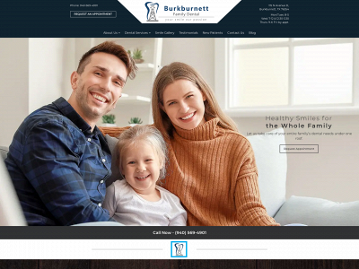 burkburnettfamilydental.com snapshot