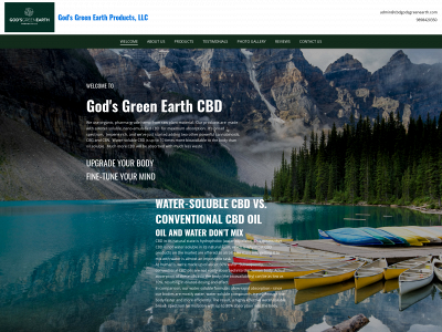 www.cbdgodsgreenearth.com snapshot