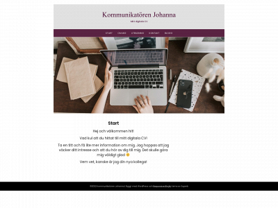 kommunikatorenjohanna.se snapshot