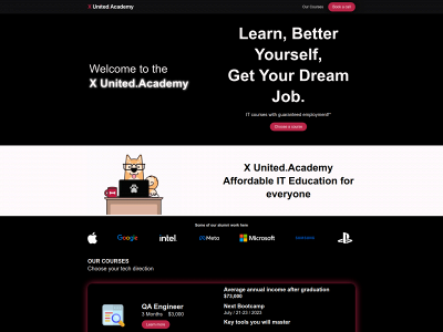 xunited.academy snapshot