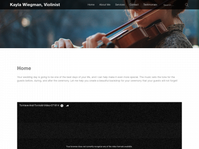 kaylasueviolin.com snapshot
