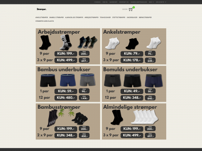 strømper.dk snapshot