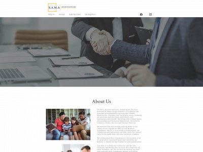 samaaccountants.com snapshot