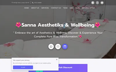 sanaaesthetiks.com snapshot