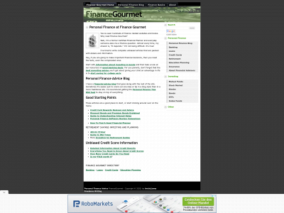 financegourmet.com snapshot