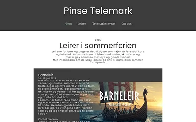 pinsetelemark.no snapshot