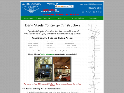 danasteeleconstruction.com snapshot