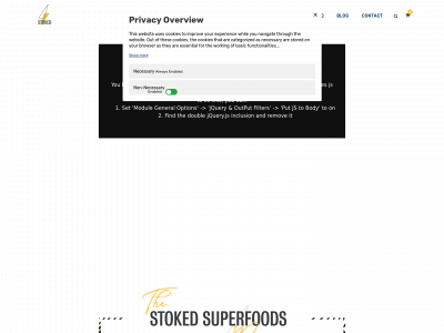 stokedsuperfoods.com snapshot