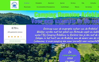 camping-arleblanc.com snapshot