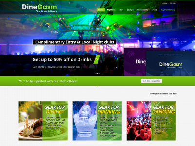 dinegasm.com snapshot