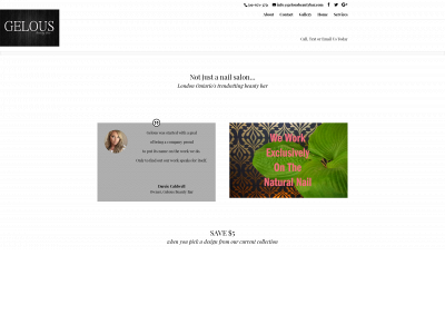 gelousbeautybar.com snapshot