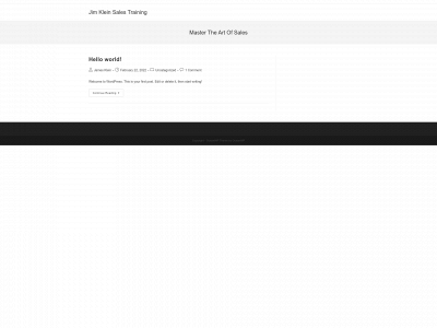 jimkleinsalestraining.com snapshot