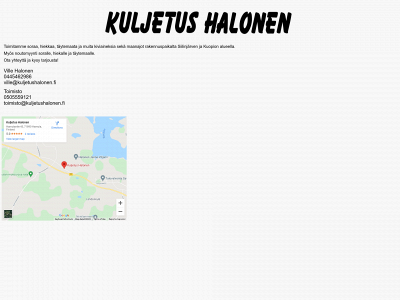 kuljetushalonen.fi snapshot