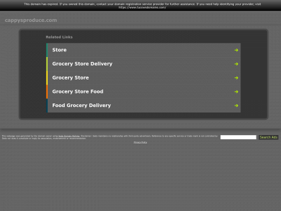 cappysproduce.com snapshot