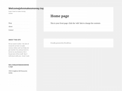 johnmakesmoney.top snapshot