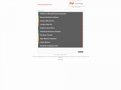 conexionprofetica.info snapshot