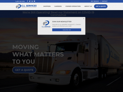 clservicesinc.com snapshot