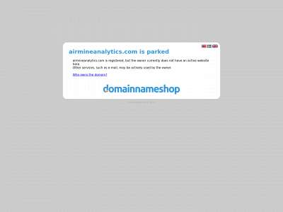 airmineanalytics.com snapshot
