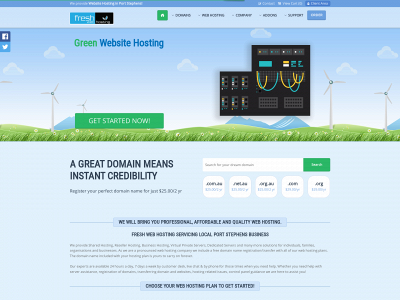 freshwebhosting.com.au snapshot