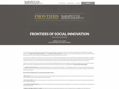 ssirfrontiers.org snapshot