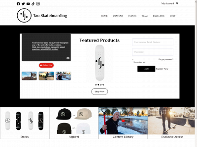 taoskateboarding.com snapshot