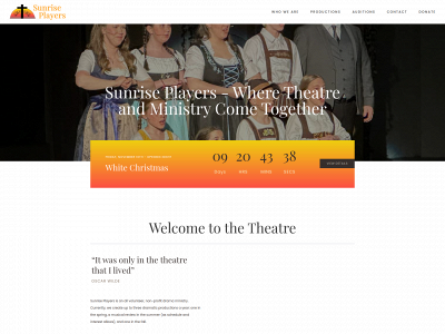 sunriseplayers.com snapshot