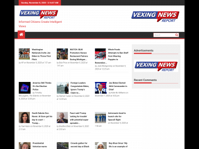 vexingnewsreport.com snapshot