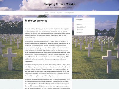 sleepingcitizenawake.com snapshot