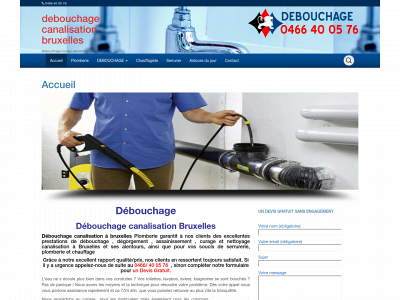 debouchage-bxl.be snapshot