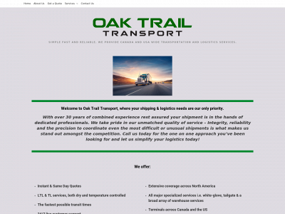 www.oaktrail.ca snapshot