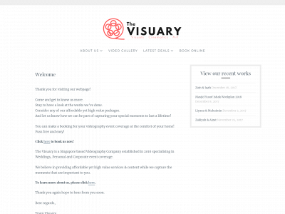 thevisuary.com snapshot