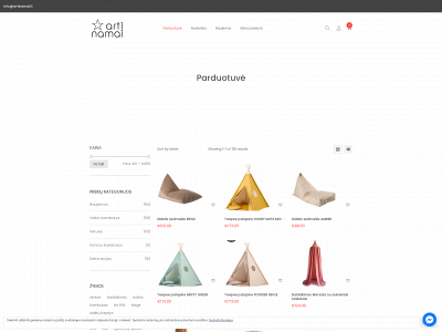 artinamai.lt snapshot
