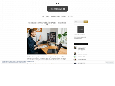 researchloop.org snapshot
