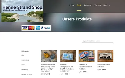 hennestrandshop.dk snapshot