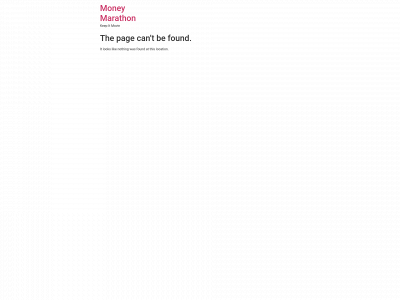 moneymarathon.org snapshot