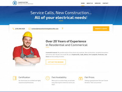 chaseelectrichopkinsville.com snapshot